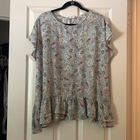 Floral peplum top - Picture 1 of 3